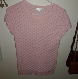 Pink Brooks Brothers cap sleeve top